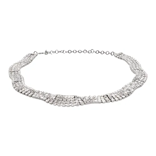 Alessandra Rich Кристальный Inlay Ремень Женские Серебристый