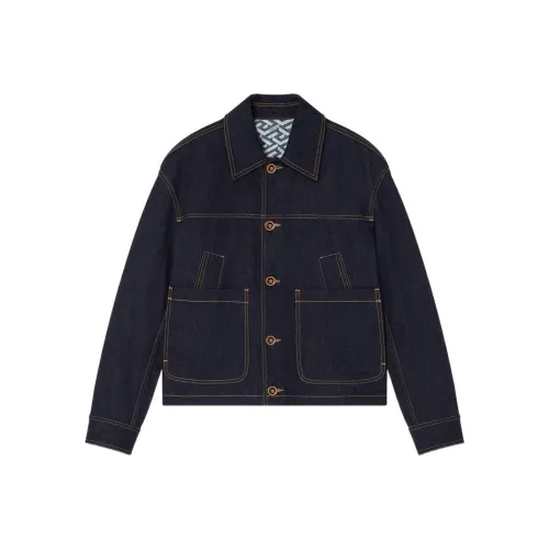 VERSACE Синий Мужской Джинсовые Куртки