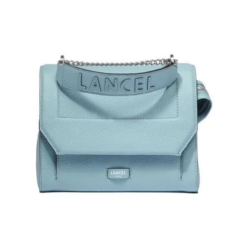 LANCEL Телячья кожа Сумка через плечо Сумка среднего размера Женская Синяя