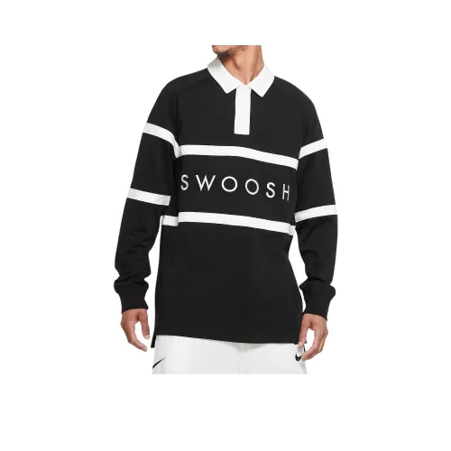 Nike Swoosh Толстовка Мужская Черный Белый