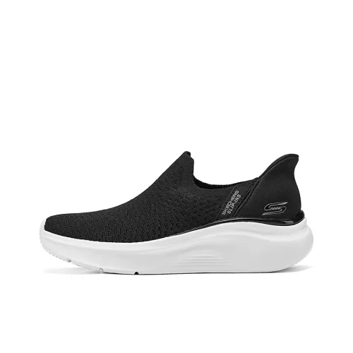 Skechers Slip Ins Низкий Топ Casual Женский Черный Белый
