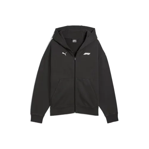 PUMA Graphichoodie F1® Fullzip Свитшот Мужской Черный