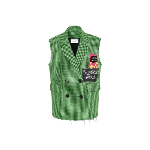 Valeria Obbaco Весенний Летний Жилет Унисекс Зеленый