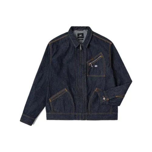 Lee совместный бренд модель Washed Мужская Джинсовая куртка