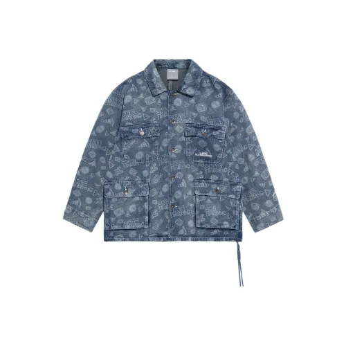 LINING Джинсовая куртка мужская светло-синяя