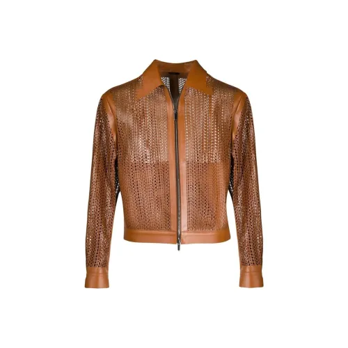 Fendi Коричневые Мужские Куртки