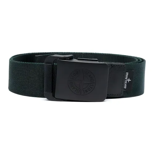 Stone Island Полиамид, Телячья кожа, Цинковый сплав, Ремни, Зеленый, Мужской