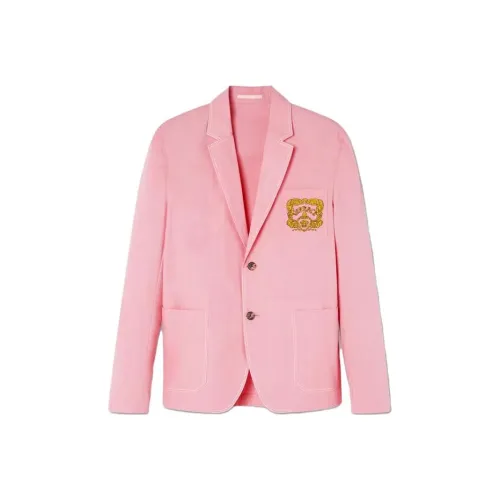 VERSACE SS23 Бизнес-костюм Пальто Мужской Розовый
