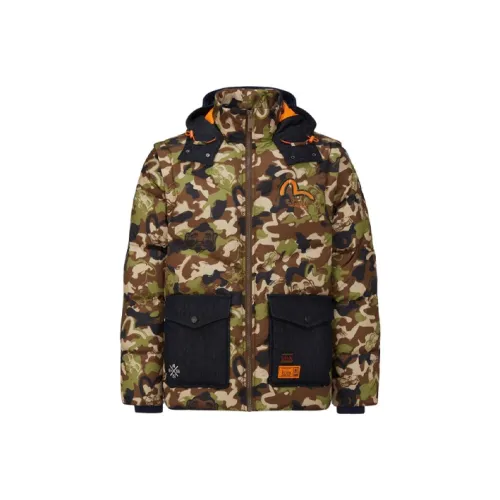 EVISU Камуфляж Мужские Пуховики