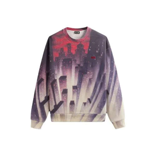 KITH x Бэтмен FW24 Анимационный Городской Винтаж Nelson Свитшот Мужской Enticement