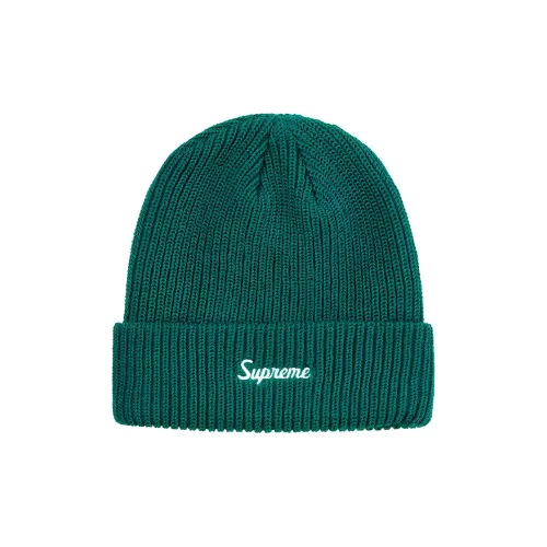 Supreme Акриловые Шапки-бини Унисекс Белый Рыжий Желтый Синий Черный Фиолетовый Оранжевый Красный Зеленый