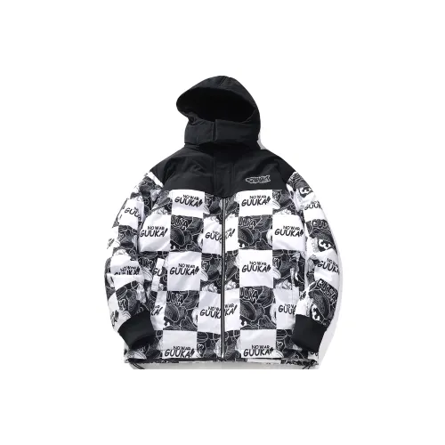 Guuka Черный Белый Клетка Унисекс Пух