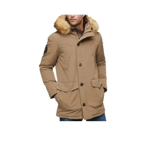 SUPERDRY Куртки и Пальто Мужской Светлый Умбра
