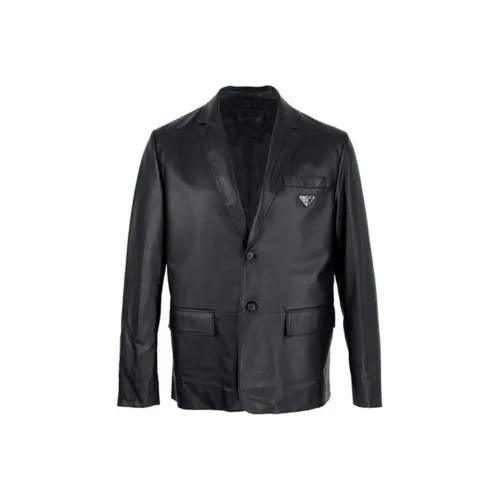 PRADA FW21 Бизнес-костюм Пальто Мужской Черный