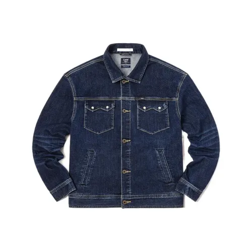 Lee совместный бренд модель Medium Dark Blue Мужские Джинсовые куртки