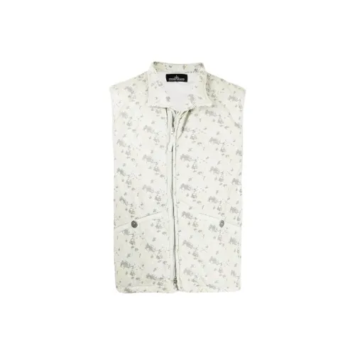 Stone Island Белый Мужской Жилеты
