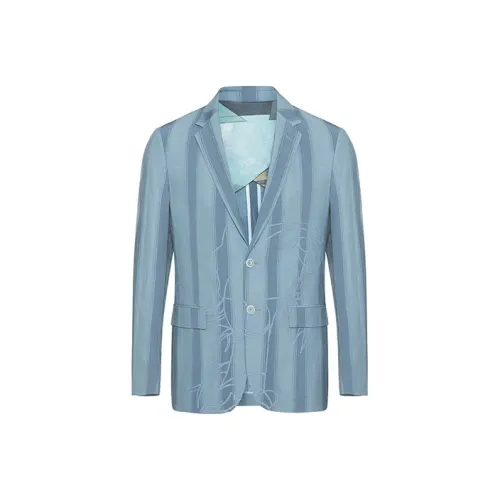 LIU·JO UOMO Light Gray Blue Men's Business Suits LIU·JO UOMO Светло-серый синий мужской деловой костюм