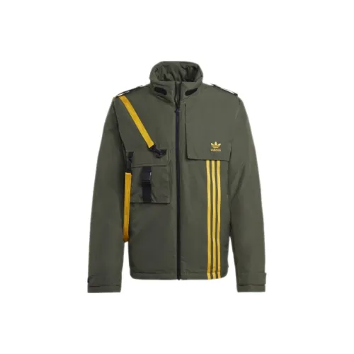 Adidas Originals Clover Series Outfit Пуховик Мужской Базовый Зеленый