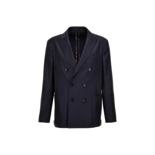 ETRO Морской Синий Мужской Деловой Костюм