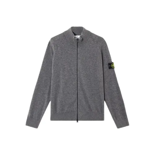 Stone Island Угольный Серый Мужской Трикотаж