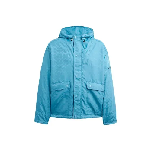 COACH SS23 Куртки и Пальто Мужской Светло-Синий