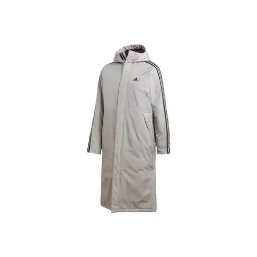 Adidas Серый Мужской Пуховик