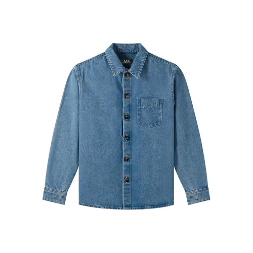 A.P.C. Joint Paragraph Светло-Синий Мужской Джинсовый Куртка