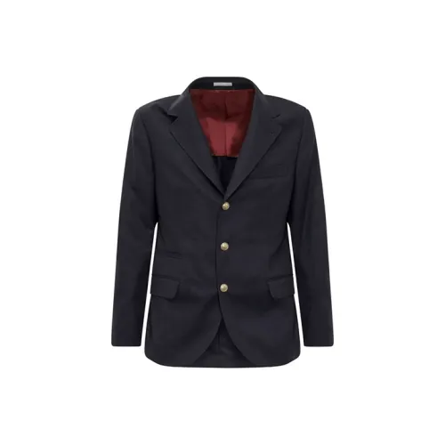 BRUNELLO CUCINELLI Синий Мужской Деловой костюм