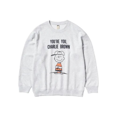 UNIQLO PEANUTS Collaboration Свитшот Унисекс Серый