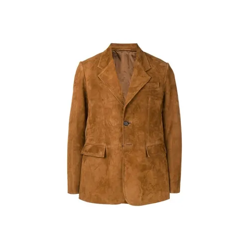 PRADA Коричневый Мужской Деловой костюм