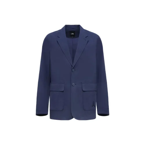 LI NING 1990 Commuter Series Бизнес-костюм Куртка Мужская Темный Корабельный Синий