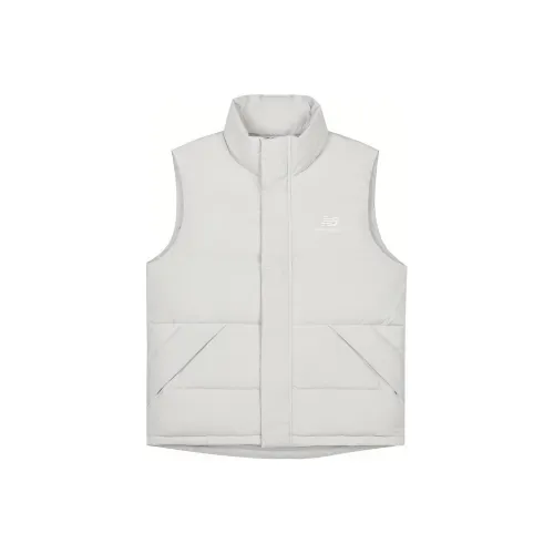 New Balance Белый Мужской Пуховый жилет