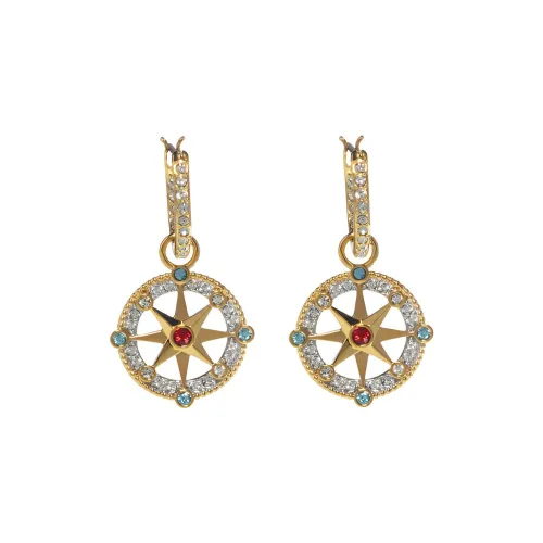 Swarovski Океанические Серьги Золотой Унисекс