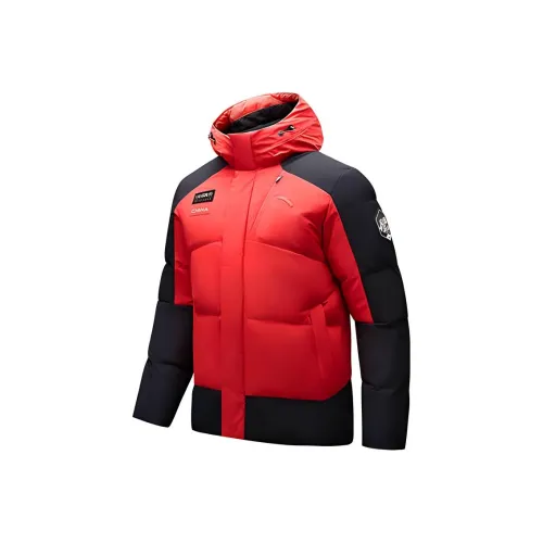 ANTA Down Jacket Men's Classic Red Core Black