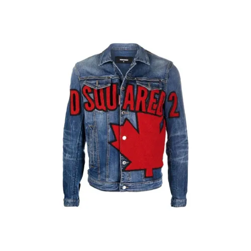 DSQUARED 2 Синий Мужской Джинсовые Куртки