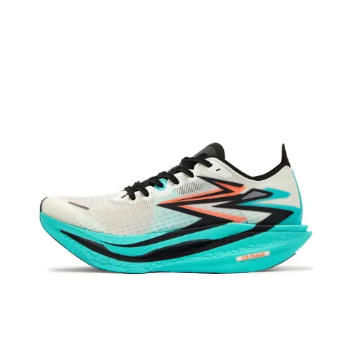 361° Flame 4 Амортизаторы Shock Resistant Abrasion-resistant Низкий топ Повседневные беговые кроссовки Унисекс Vivid Аква-синий