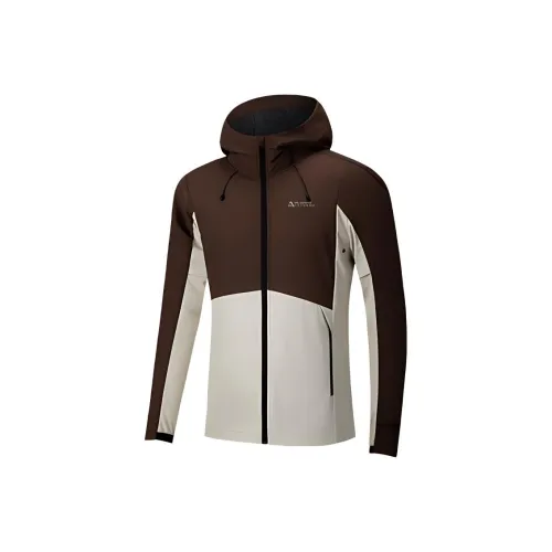 361° RUNNING Collection Куртки Пальто Мужской Дикий Лошадь Коричневый Песочный Коричневый Белый