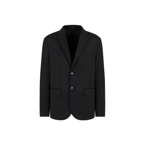 EMPORIO ARMANI FW23 Бизнес-костюм Куртка Мужская Черная