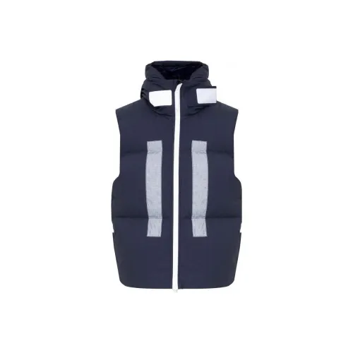 STONE ISLAND Темно-синие мужские жилеты