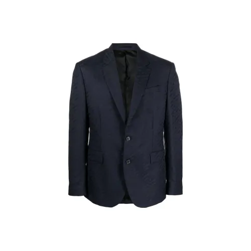 VERSACE Синий Мужской Деловой Костюм