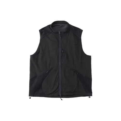 DECESOLO Мужские черные жилеты