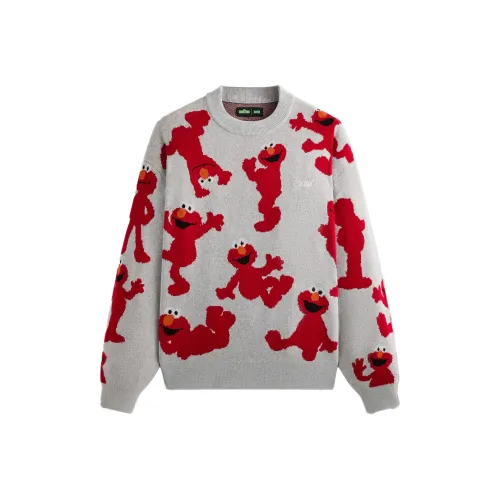 KITH X SESAME STREET FW24 Трикотаж Мужской Светло-Серый