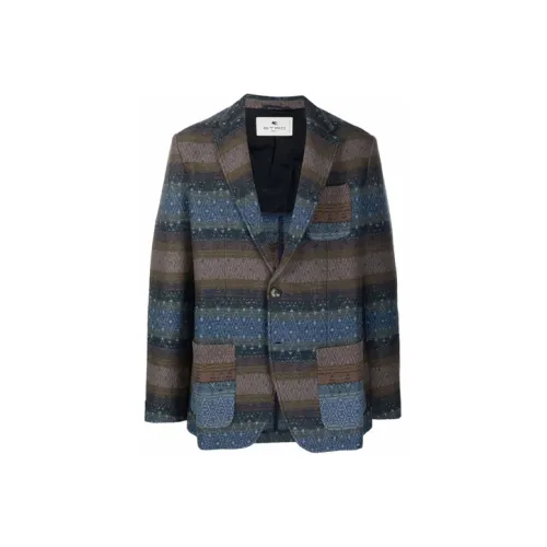 ETRO Синий Мужской Деловой Костюм