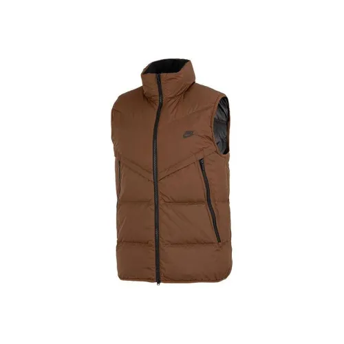Nike Коричневый Мужской Пуховый жилет