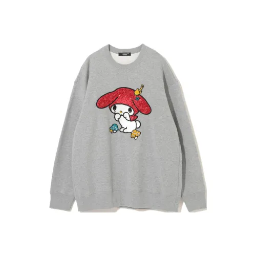 UNDERCOVER Санрио Co Брендированная Модель Серый Унисекс Свитшоты