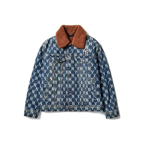 MLB Old Flower Denim Jacket Unisex Denim Blue MLB Old Flower Деним Куртка Унисекс Джинсовый Синий