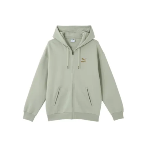 PUMA CLASSICS Куртки и Пальто Унисекс Моховый Зеленый