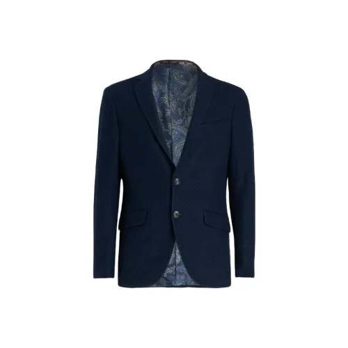 ETRO Морской Синий Мужской Деловой Костюм