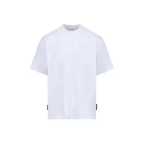 Sacai совместная линия Белая Мужская T-рубашка