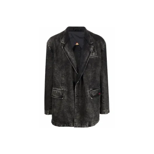 DIESEL Черные Мужские Джинсовые Куртки